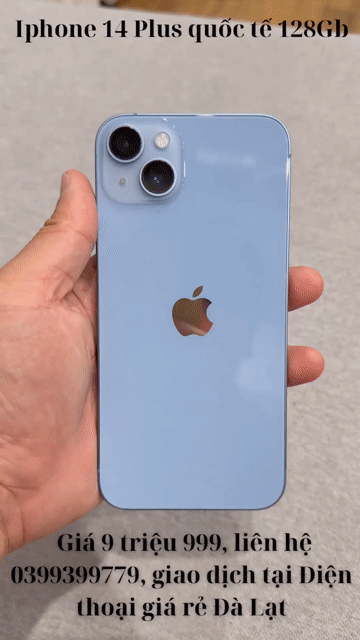 iPhone 14 Plus 128GB nguyên rin áp suất. Mua bán Điện thoại tại Thành phố Đà Lạt Lâm Đồng được đăng bởi Điện thoại giá rẻ Đà Lạt hình 1