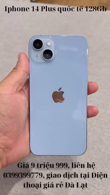 iPhone 14 Plus 128GB nguyên rin áp suất. Mua bán Điện thoại tại Thành phố Đà Lạt Lâm Đồng được đăng bởi Điện thoại giá rẻ Đà Lạt hình 1