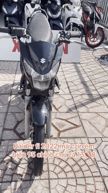 Suzuki Raider Fi 2022 Đen đỏ biển 95 máy zin. Mua bán Xe máy tại Quận Cái Răng Cần Thơ được đăng bởi CẦM ĐỒ TRUNG TÍN  hình 1