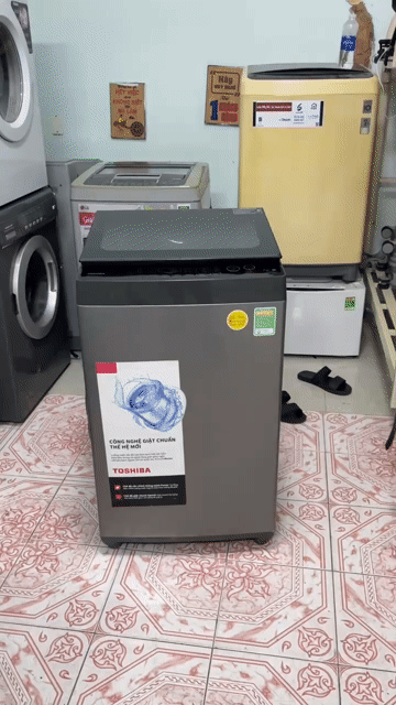 Máy giặt Toshiba 7kg Xám đã sử dụng. Mua bán Máy giặt tại Quận 7 Tp Hồ Chí Minh được đăng bởi Điện Lạnh Giá Tốt hình 1