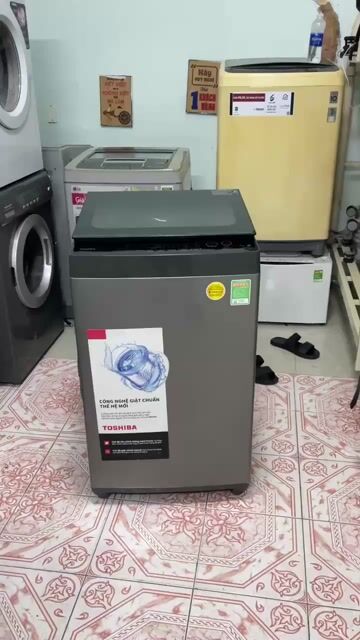 Máy giặt Toshiba 7kg Xám đã sử dụng. Mua bán Máy giặt tại Quận 7 Tp Hồ Chí Minh được đăng bởi Điện Lạnh Giá Tốt hình 1