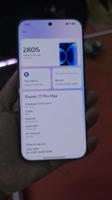 Xiaomi 17Promax. Mua bán Điện thoại tại Thành phố Bà Rịa Bà Rịa - Vũng Tàu được đăng bởi Trần Tùng hình 1
