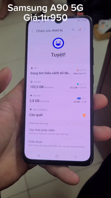 Samsung A90 128GB Đen. Mua bán Điện thoại tại Quận 6 Tp Hồ Chí Minh được đăng bởi Cường Mobile hình 1