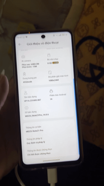 Meizu Note 21 Pro 256GB Trắng. Mua bán Điện thoại tại Thành phố Thanh Hóa Thanh Hóa được đăng bởi Tài Đỗ văn hình 1