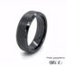 7mm Brushed Black Zirconia Ceramic Chamfered Ring 360 video