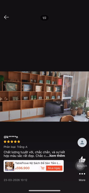 Tủ kệ sách Gỗ MDF 60x22x180cm ( Hàng mới ). Mua bán Tủ, kệ gia đình tại Quận Tân Phú Tp Hồ Chí Minh được đăng bởi The Aura Decor hình 1