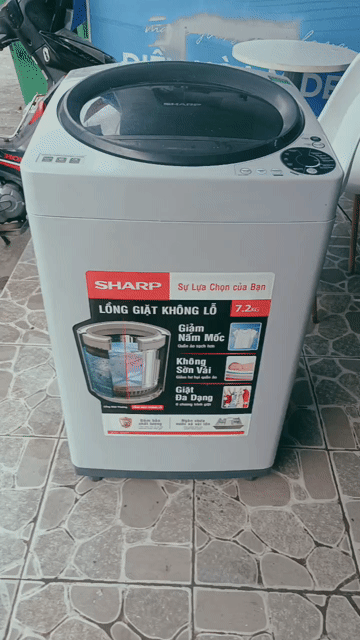 Máy giặt Sharp 7.2kg Xám Đã sử dụng. Mua bán Máy giặt tại Quận Phú Nhuận Tp Hồ Chí Minh được đăng bởi Nguyễn Duy Quang hình 1
