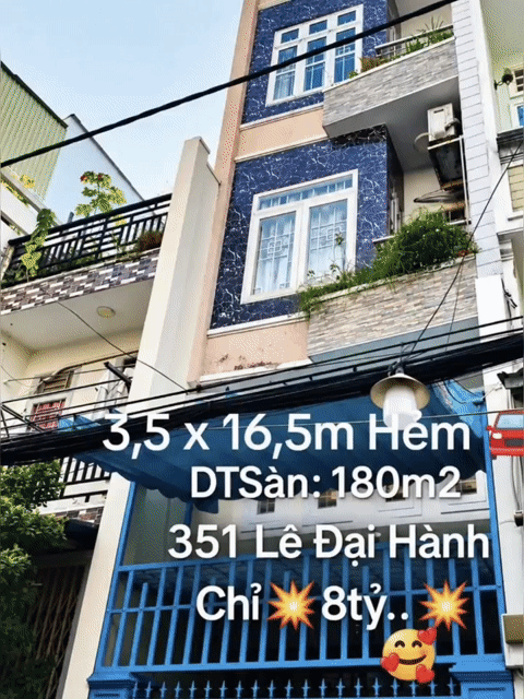 Mua bán Nhà ở Quận 11 Tp Hồ Chí Minh diện tích 60 m² giá 8,9 tỷ