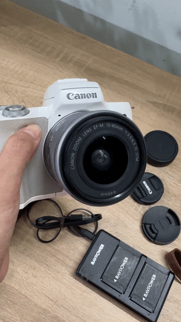 Máy ảnh Canon M50 Trắng 15-45mm. Mua bán Máy ảnh, Máy quay tại Quận Bình Thạnh Tp Hồ Chí Minh được đăng bởi Xa Nguyễn hình 1