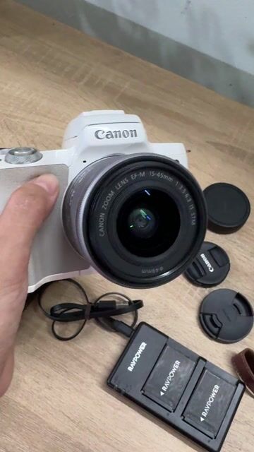 Máy ảnh Canon M50 Trắng 15-45mm. Mua bán Máy ảnh, Máy quay tại Quận Bình Thạnh Tp Hồ Chí Minh được đăng bởi Xa Nguyễn hình 1