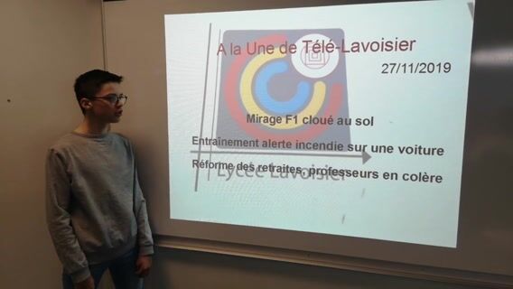 Télé Lavoisier : Enquête sur un mirage F1 cloué au sol.