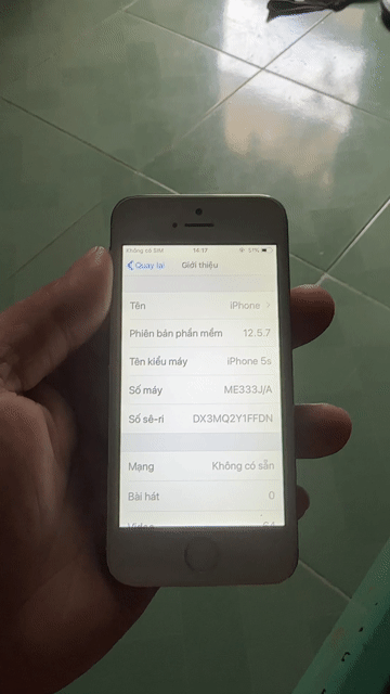Apple iPhone 5s Bạc. Mua bán Điện thoại tại Quận Liên Chiểu Đà Nẵng được đăng bởi Gà Cồ hình 1