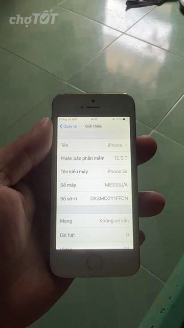 Apple iPhone 5s Bạc. Mua bán Điện thoại tại Quận Liên Chiểu Đà Nẵng được đăng bởi Gà Cồ hình 1