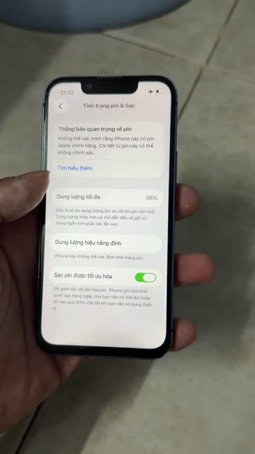 Apple iPhone 13 mini 256GB Xanh Đã thay màn, pin. Mua bán Điện thoại tại Thành phố Thủ Đức Tp Hồ Chí Minh được đăng bởi Võ Nhân hình 1