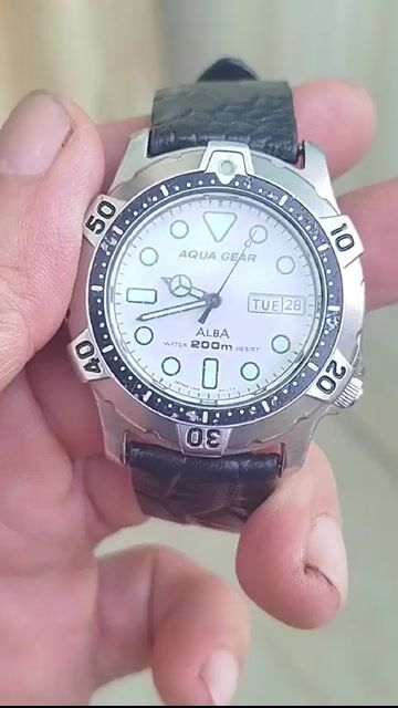 Đồng hồ Alba Aqua Gear Nam Thép Bạc. Mua bán Đồng hồ tại Thành phố Kon Tum Kon Tum được đăng bởi TL NGHỈ CHƠI  hình 1