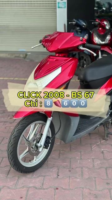 Honda Click 110 2008 Đỏ - Biển số 67. Mua bán Xe máy tại Quận 12 Tp Hồ Chí Minh được đăng bởi Bùi văn hiếu hình 1