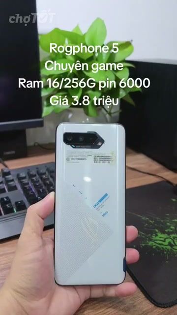 ROG Phone 5 chuyên game  12GB/256GB zin giá rẻ. Mua bán Điện thoại tại Quận Hà Đông Hà Nội được đăng bởi Shop Điện Thoại Cũ Zin hình 1