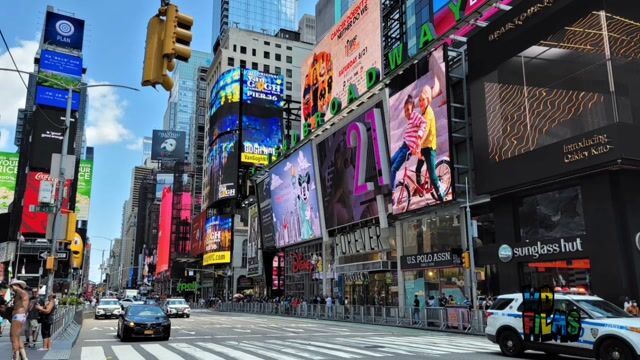 Clothed pedestrians, NYC cityscapes