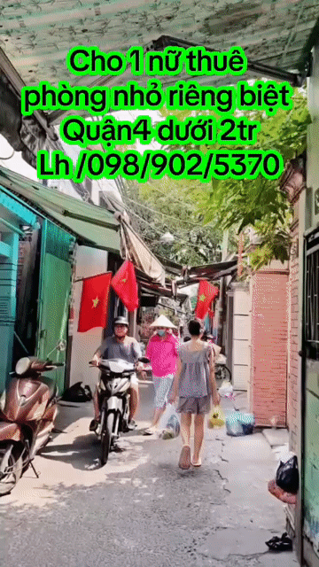 Cho thuê Phòng trọ Quận 4 Tp Hồ Chí Minh diện tích 10 m² giá 1,8 triệu/tháng