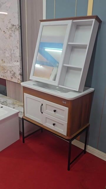 Tủ lavabo Nhựa carbon 80cm Trắng, Nâu. Mua bán Thiết bị vệ sinh, nhà tắm tại Quận Cẩm Lệ Đà Nẵng được đăng bởi Tổng kho thiết bị vệ sinh HND Đà Nẵng hình 1