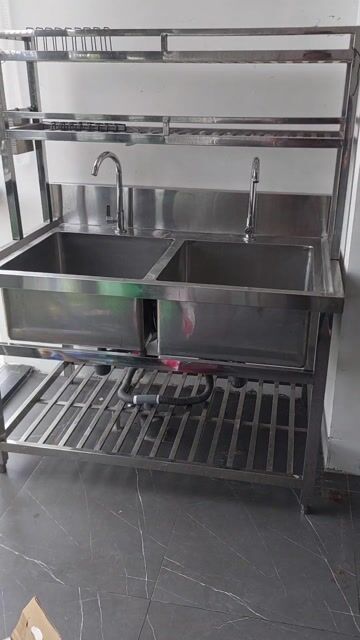 Chậu rửa bát Inox 304 2 hố 1m2 x 75. Mua bán Dụng cụ nhà bếp tại Quận Hà Đông Hà Nội được đăng bởi Vũ văn khương hình 1