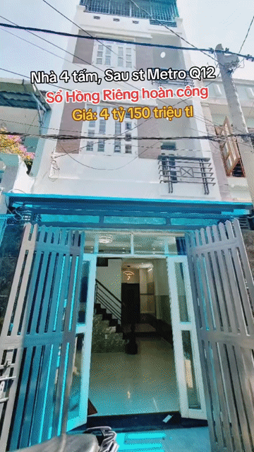 Mua bán Nhà ở Quận 12 Tp Hồ Chí Minh diện tích 44 m² giá 4,15 tỷ