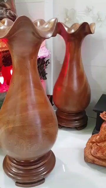 Cặp Lộc Bình Gỗ cao 68cm x đk 25cm đẹp 5980k ạ. Mua bán Đồ sưu tầm, đồ cổ tại Quận 8 Tp Hồ Chí Minh được đăng bởi Nguyễn thị ngọc thương hình 1
