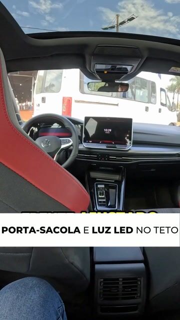 PORTA-SACOLA E LUZ LED NO TETO