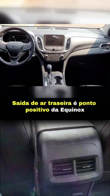 Saída de ar traseira é ponto positivo da Equinox