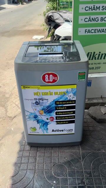 Máy giặt LG Water Bazooka 8.0kg cửa trên Xám. Mua bán Máy giặt tại Huyện Hóc Môn Tp Hồ Chí Minh được đăng bởi Linh Tran hình 1