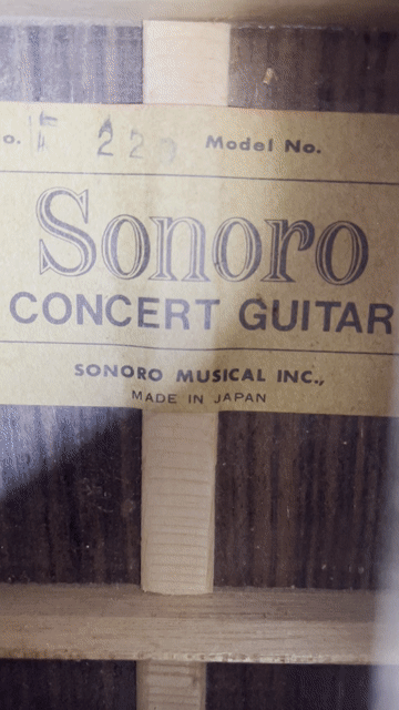 Đàn guitar Sonoro Concert Guitar 1970 Nâu. Mua bán Nhạc cụ tại Quận Tân Phú Tp Hồ Chí Minh được đăng bởi Phạm Duy Thưởng hình 1