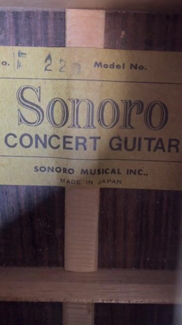 Đàn guitar Sonoro Concert Guitar 1970 Nâu. Mua bán Nhạc cụ tại Quận Tân Phú Tp Hồ Chí Minh được đăng bởi Phạm Duy Thưởng hình 1