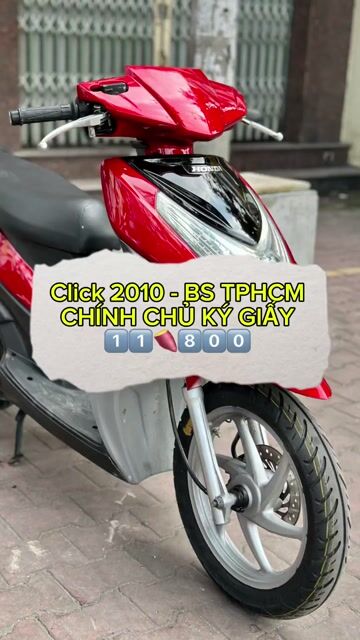 Honda Click 2011 Đỏ - BS TPHCM - CHÍNH CHỦ KÝ GIÂY. Mua bán Xe máy tại Quận 12 Tp Hồ Chí Minh được đăng bởi Bùi văn hiếu hình 1