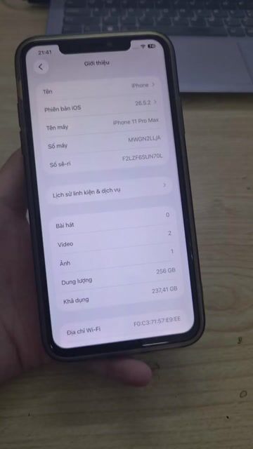 Apple iPhone 11 Pro Max 256GB. Mua bán Điện thoại tại Quận Đống Đa Hà Nội được đăng bởi tshop tây sơn hình 1