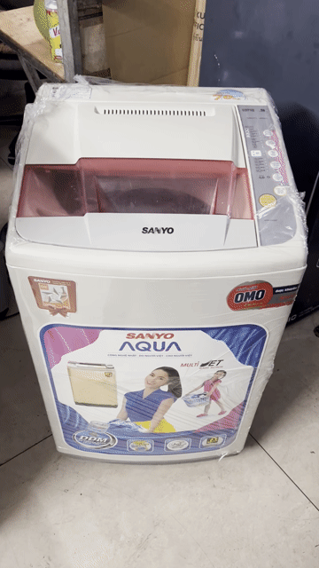 Máy giặt Sanyo 7kg 1tr5, nắp Hồng Tiết kiệm điện. Mua bán Máy giặt tại Quận 7 Tp Hồ Chí Minh được đăng bởi TH Điện lạnh giá rẻ siêu rẻ HCM hình 1