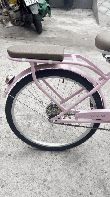 Xe đạp mini Nữ Hồng phấn 24inch. Mua bán Xe đạp tại Quận 4 Tp Hồ Chí Minh được đăng bởi Trang Nguyen hình 1