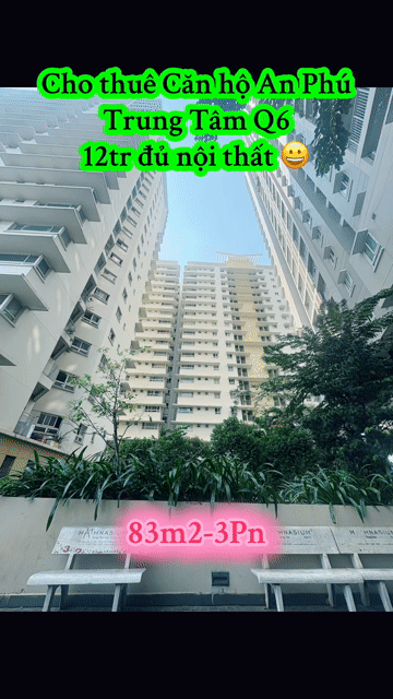 Cho thuê Căn hộ Chung cư An Phú Apartment Quận 6 Tp Hồ Chí Minh diện tích 83 m² giá 12 triệu/tháng