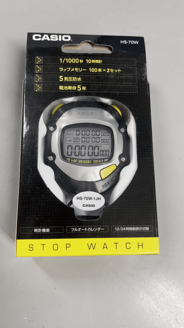 Đồng hồ bấm giờ Casio HS-70W 100 lap. Mua bán Đồ thể thao, Dã ngoại tại Huyện Tam Dương Vĩnh Phúc được đăng bởi Phùng Tuấn Anh hình 1