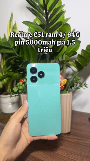Realme C51 4GB/64GB Xanh ngọc. Mua bán Điện thoại tại Quận Hà Đông Hà Nội được đăng bởi Điện Thoại Cũ  hình 1