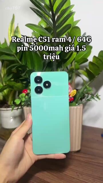 Realme C51 4GB/64GB Xanh ngọc. Mua bán Điện thoại tại Quận Hà Đông Hà Nội được đăng bởi Điện Thoại Cũ  hình 1
