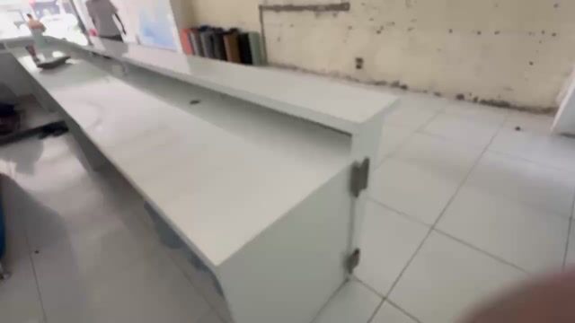 Quầy làm việc gỗ MDF Trắng, Xanh. Mua bán Bàn ghế tại Quận Hoàn Kiếm Hà Nội được đăng bởi Bich Hoang Ngoc hình 1