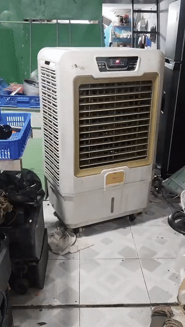 Quạt hơi nước Asanzo Trắng, Vàng. Mua bán Quạt tại Thị xã Tân Uyên Bình Dương được đăng bởi ANHTACO  hình 1