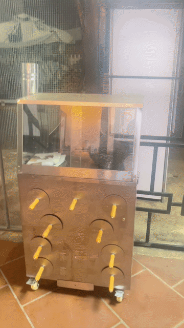 Lò nướng than thép không gỉ 9 lỗ. Mua bán Bếp, lò, đồ điện nhà bếp tại Thành phố Tây Ninh Tây Ninh được đăng bởi Nguyễn văn phú hình 1
