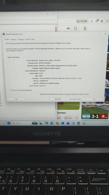 Gigabyte G5 GD i5-11400H 16GB/512GB RTX3050 144Hz . Mua bán Laptop tại Quận Đống Đa Hà Nội được đăng bởi tshop tây sơn hình 1
