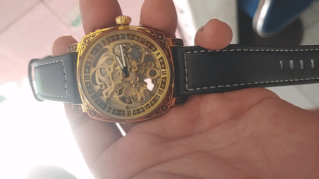 Đồng hồ đeo tay Cơ Nam Vàng Đen 42mm. Mua bán Đồng hồ tại Quận 3 Tp Hồ Chí Minh được đăng bởi Sinh Nguyenduc hình 1