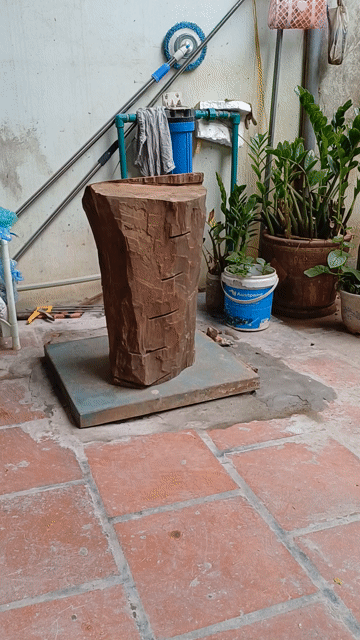 Khúc gỗ mít ta tạc tượng để dành 16 năm. Mua bán Cây cảnh, đồ trang trí tại Quận Hà Đông Hà Nội được đăng bởi Mi Tran hình 1
