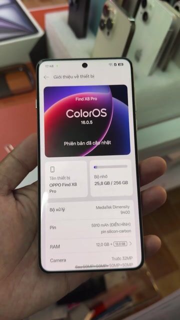 OPPO Find X8Pro. Mua bán Điện thoại tại Thành phố Bà Rịa Bà Rịa - Vũng Tàu được đăng bởi Trần Tùng hình 1