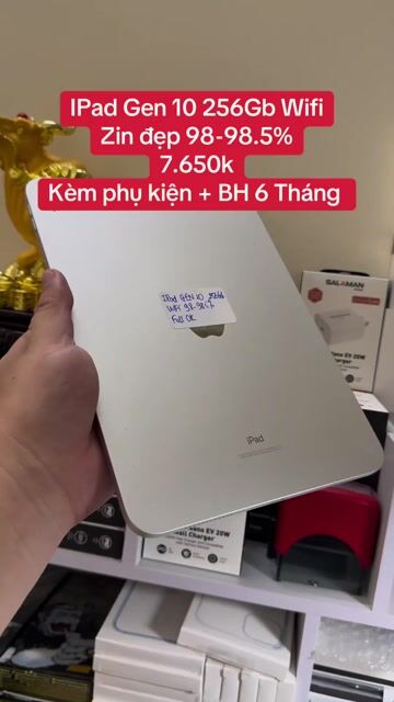 iPad Gen 10 256GB Nguyên Zin. Mua bán Máy tính bảng tại Quận Tân Bình Tp Hồ Chí Minh được đăng bởi TÁO BI STORE CHUYÊN IPAD ZIN CHẤT hình 1