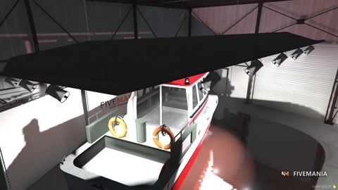 FIVEM Fire Department Patrol Boat | Lore Friendly Emergency Vessel | Working Water Cannon | Detailed Interior | Emergency Lights | Add-On | Optimized | Fivem Ready | High Quality, video preview