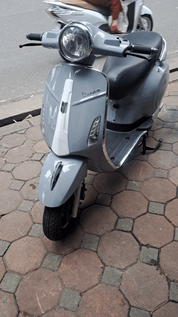 Xe máy điện Vespa màu Xám. Mua bán Xe máy tại Quận Đống Đa Hà Nội được đăng bởi Thiên Hương hình 1